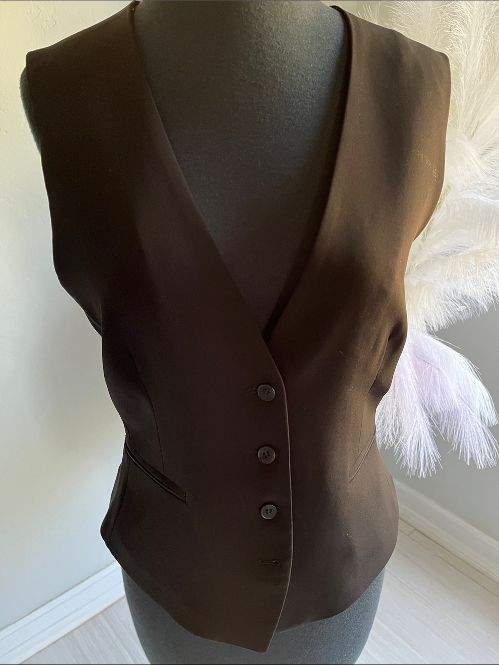 H&M Black Tailored Sleeveless Vest